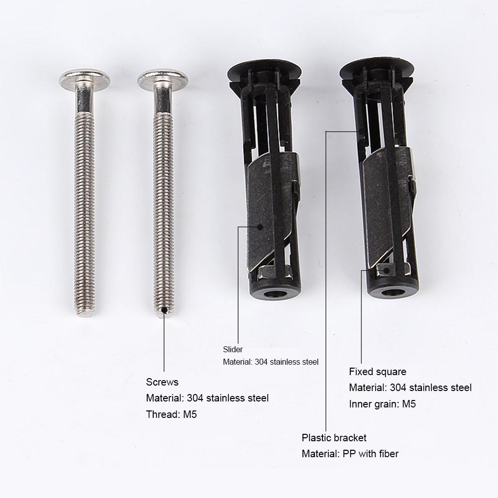 Heavy Duty Toilet Seat Fastener Bolt Kit Toilet Seat Screws Toilet Seat Hinge Bolt Screws for Easy Installation and Maintenance