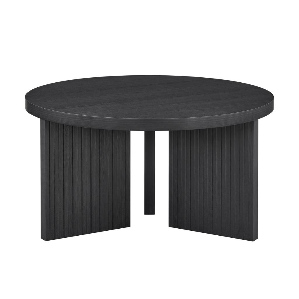Elegant Round Coffee Table Living Room Table Side Table Coffee Table Round 80CM - Stylish & Space-Saving for Every Room (1 Piece)