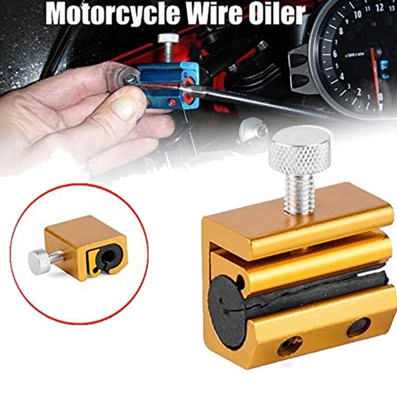 Motorcycle Aluminium Cable Lubrication Tool, Throttle Cable Clutch Brake Cable Lubrication Tool Wire Lubricating