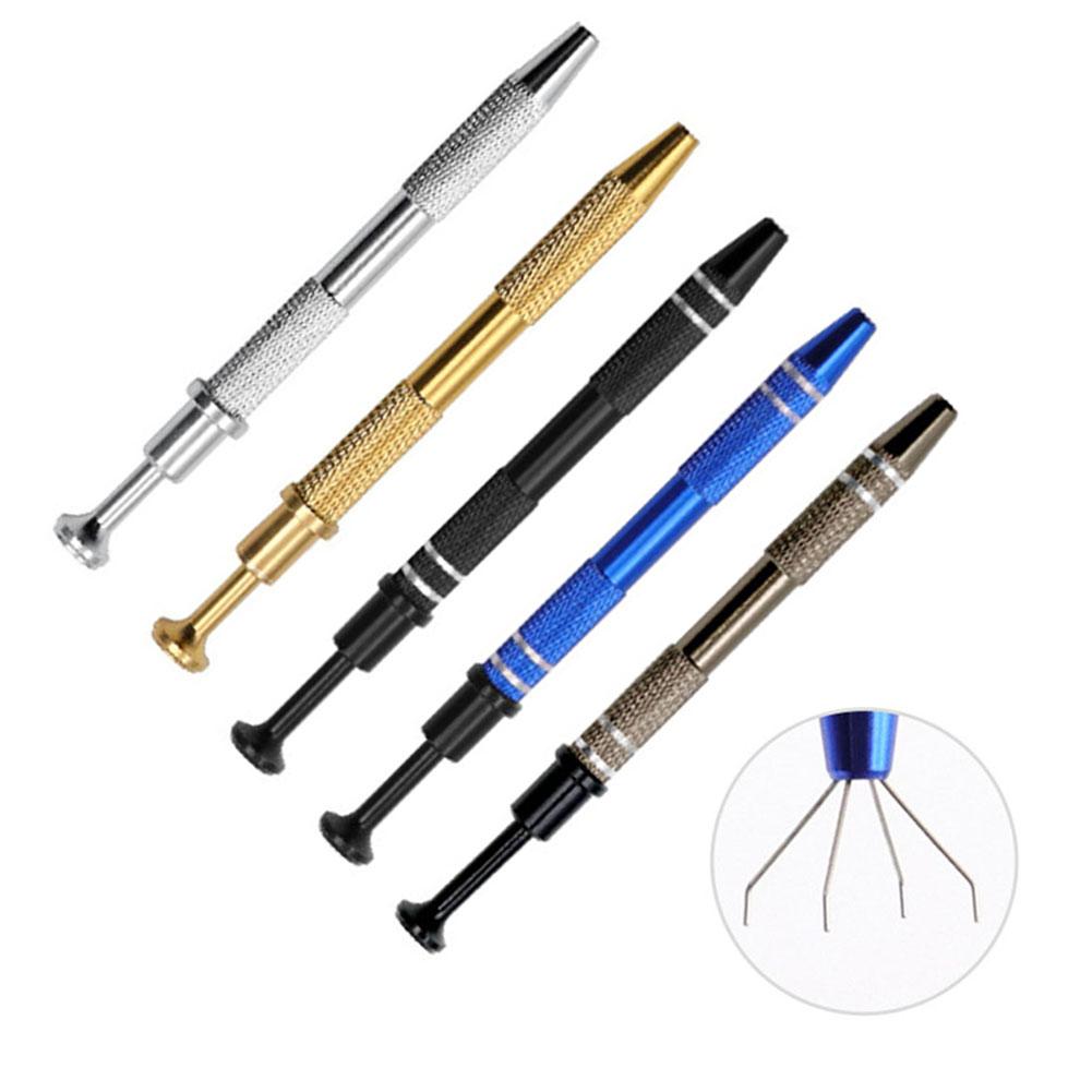 IC Puller BGA Chip Four Claw Picker SMT Electronic Components Gemstone Clip Nail Sponge Gripper Pen Practical Little Tools New