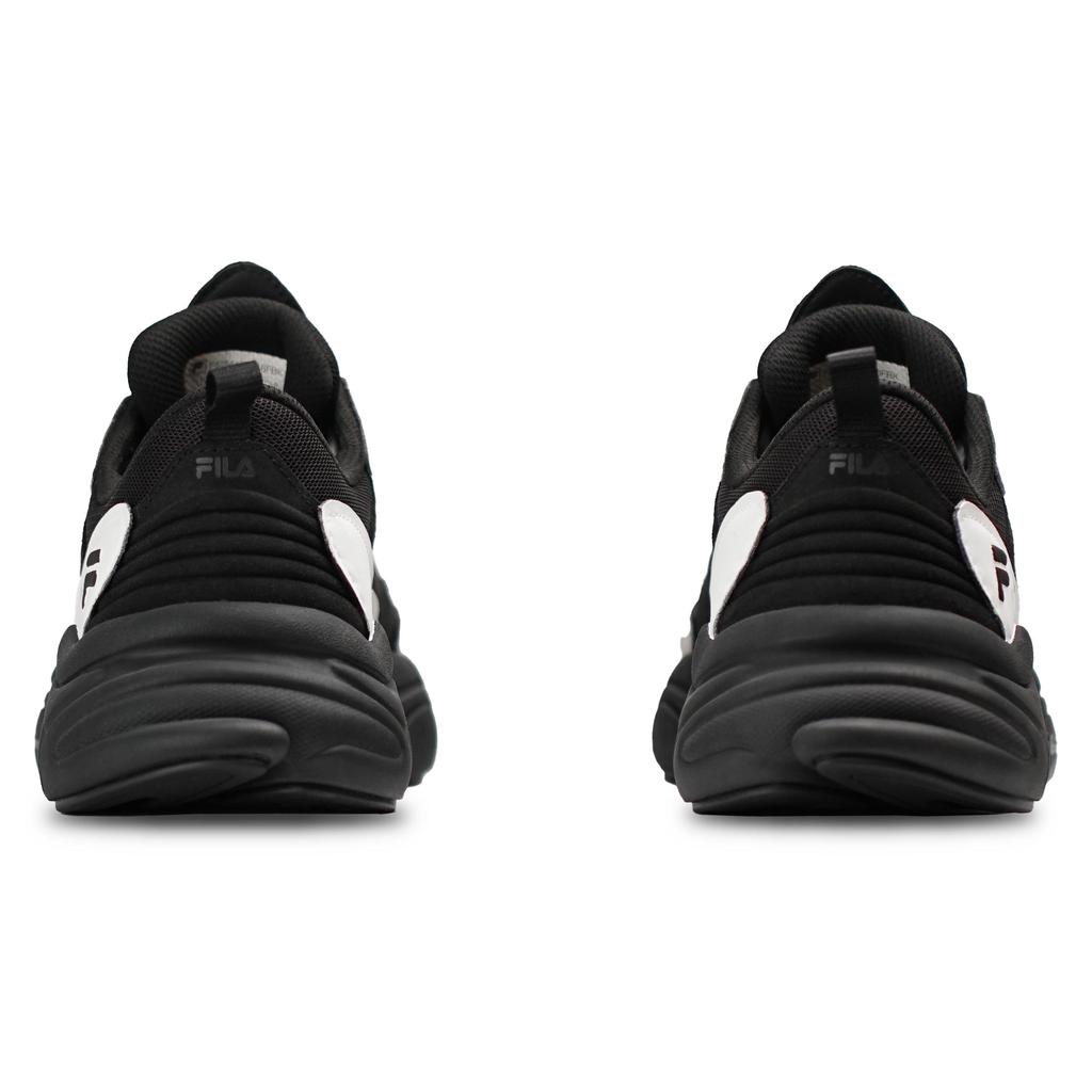 FILA Mars 2 Cushioning Slip Resistant Abrasion Resistant Low top Casual Shoes Men's Black White F12M131116FBK(Team198-)