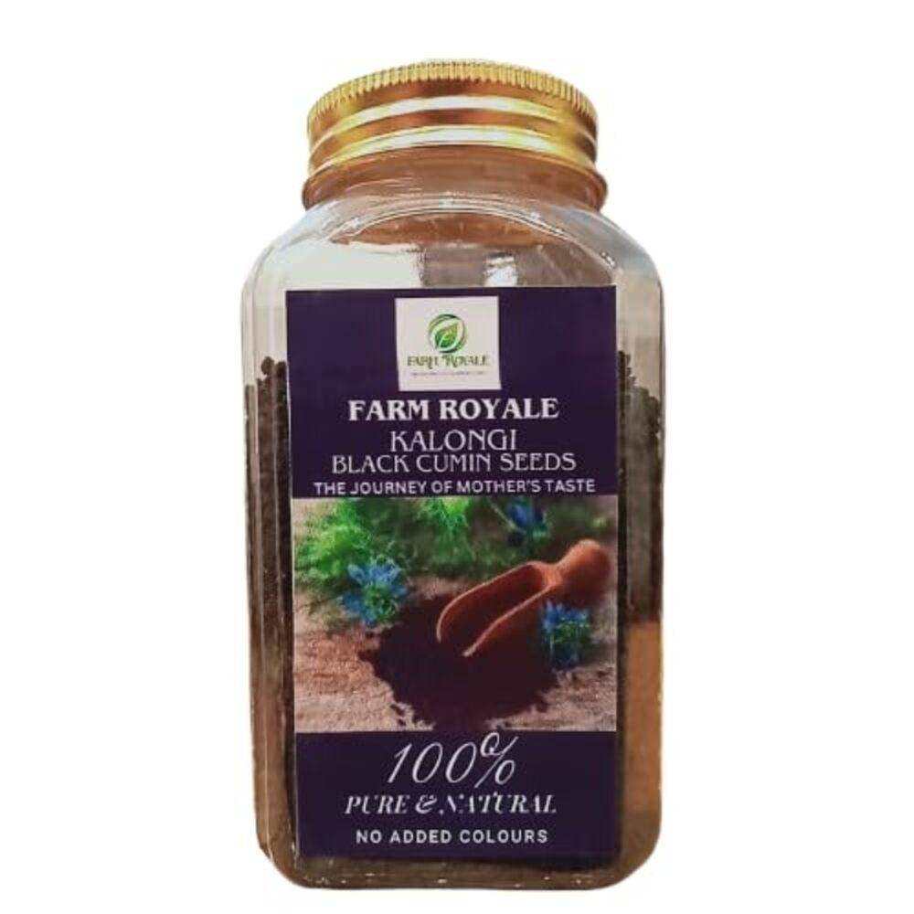 

Farm Royale Kalonji (Black Cumin) 200g | Premium Nigella Spice | Aromatic & Natural | Farm Fresh