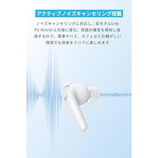 Anker Soundcore P31i White (Bluetooth 6.1) Completely Wireless Earphones Active Noise Cancelling Multipoint Connection Up 50 Hours Playback PSE