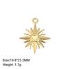 My Shape 5 pcs Small Sun Charms DIY Summer Anklets Bracelet Necklace Stainless Steel Pendants for DIY Jewelry Making