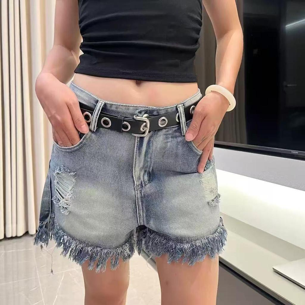 Unisex Punk Double Hole Belt: Personalized Korean Hip Hop Style, Versatile and Cool for Youth