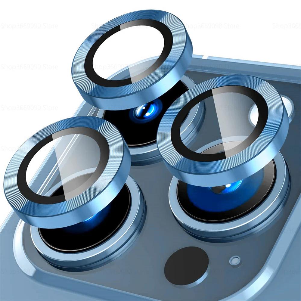 3PCS Camera Lens Protector For iPhone 17 Pro Max 17Pro 17Air Metal Ring Protector Glass For iPhone 14 15 16 ProMax Camera Lens