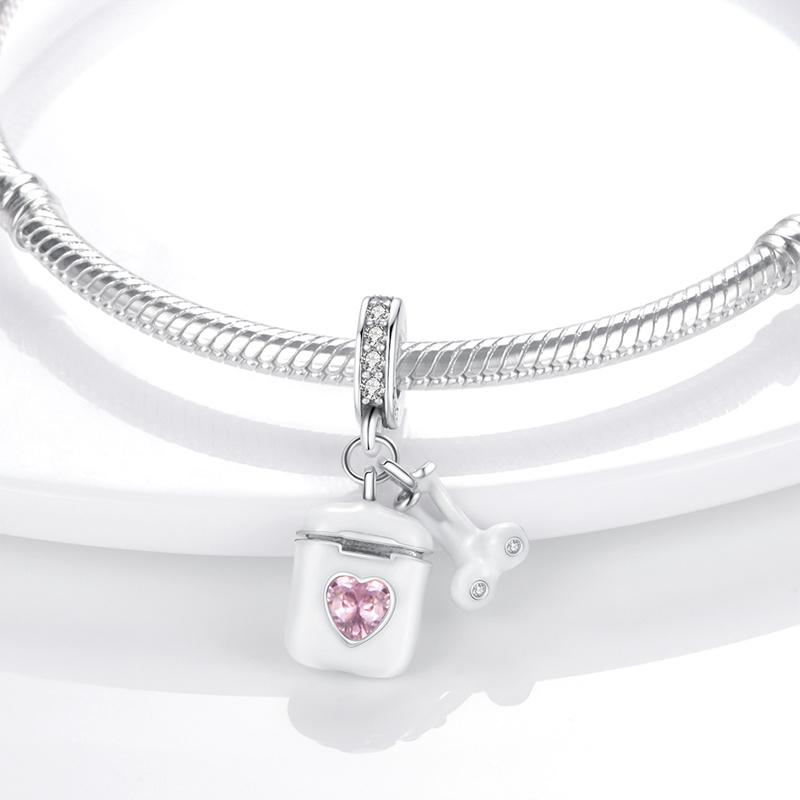 Copper Headphone Notes Guitar Charm Beads Fit Pandach Original Diy Bracelets Anniversary Birthday Gift Fine Jewelry