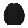 Li Ning Vital Series Sports Fashion Solid Color Crew Neck Pullover Sweatshirt Unisex Sweatshirt Black AWDU329-3