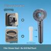 TLXT Whirlpool Hollow Pressure-Boosting Handheld Shower Head