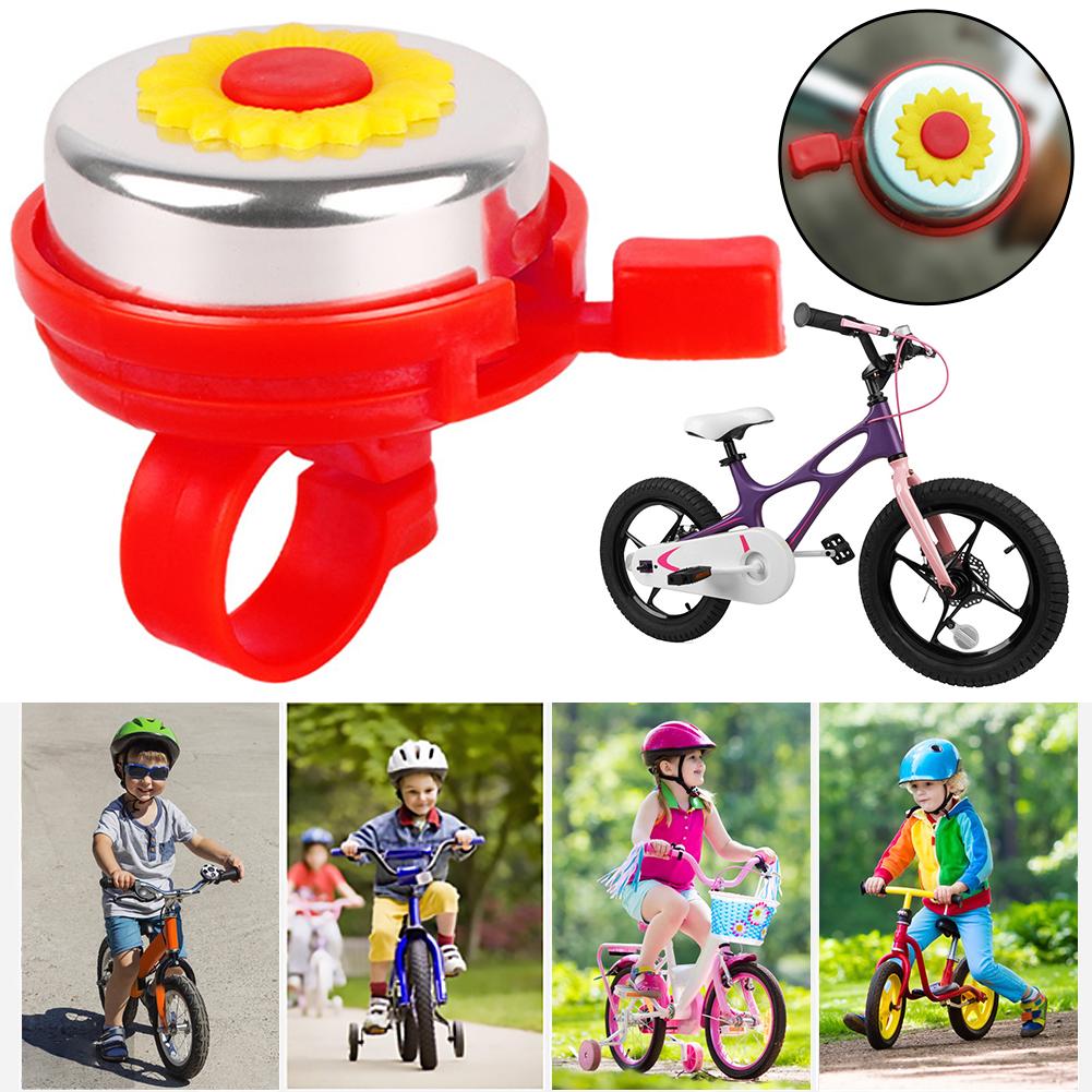 Bicycle Bell String Chimes Aluminum Shell Handlebar Mount Baby Kids Bike Sunflower Jingle Bell Multi Color Tolls