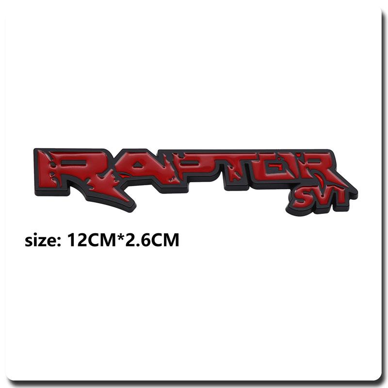 3D Metal R-APTO-R SVT Car Body Sticker For F-or-d F-ocu-s Winged Tiger, M-ustan-g R-aptor Modification Accessories