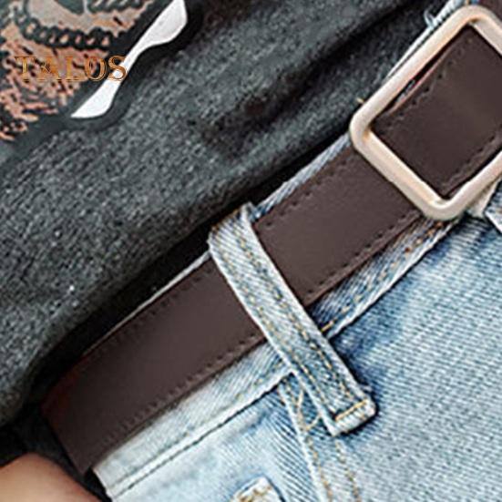 Women Belt for Jeans Dresses Pants Casual Faux Leather Waist Belt Ladies Jeans Thin Belt Accessory for Daily Wear