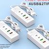 Universal Charging Strip: 4-Port USB Fast Charger for Xiaomi, Apple, Android, Huawei Devices
