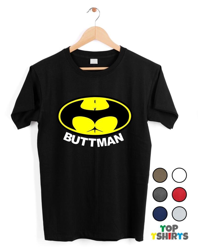 

ФУТ МЭН Смешная футболка с символом Бэтмена Подарок на день рождения Футболка с шуткой про задницу L
