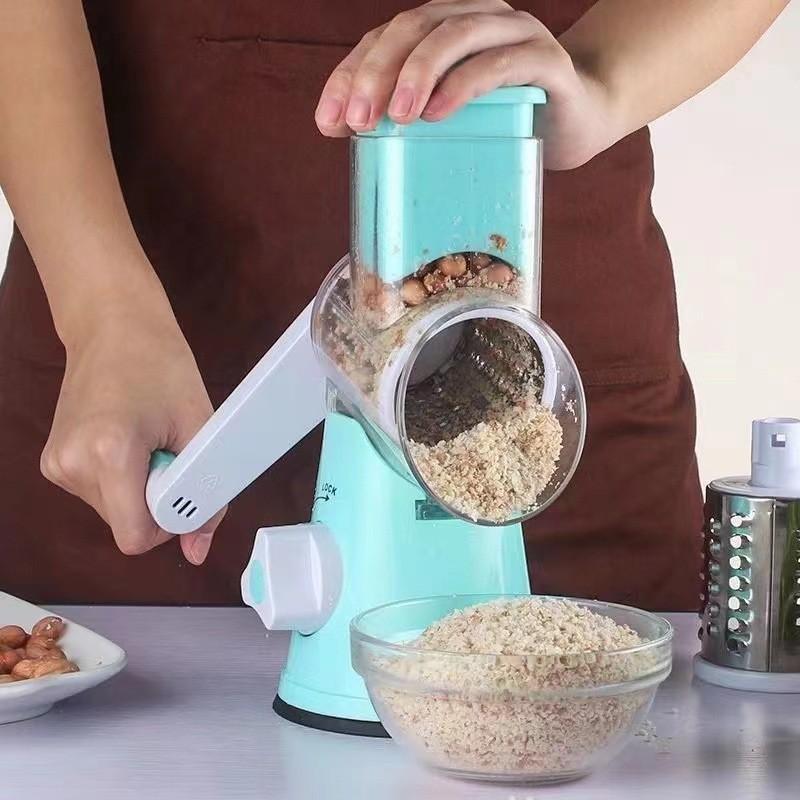 Rotary 3in1 Food Slicer Chopper Cheese Grater Fruit Vegetable Cutter Shredder