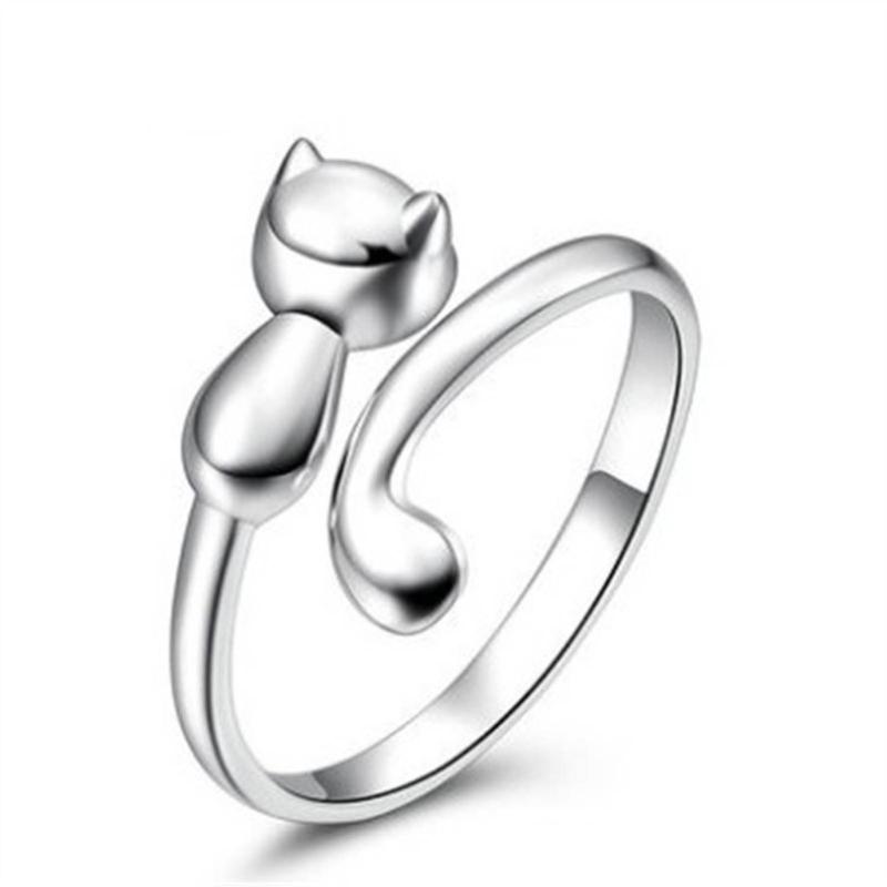 

Cat Adjustable Rings Cat Crochet Rings Alloy Material Cat Opening Rings Eye Catching Finger Rings for Fashion Outfits 1