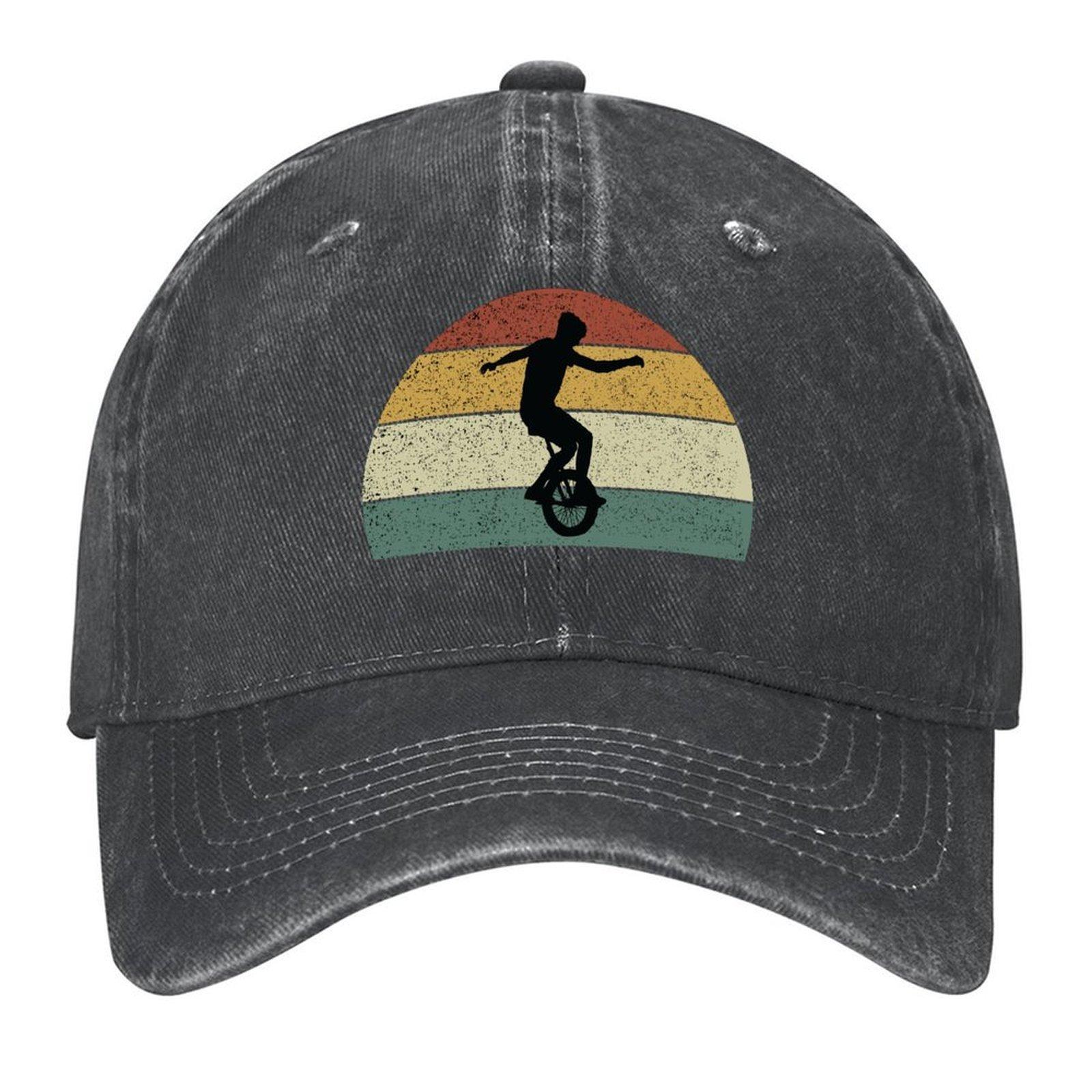 2026 Vintage Retro Unicycle, Unicycle Rider, Funny Unicycle Baseball Cap Sun Caps Birthday Horse Hat Tea Hat Man Women s