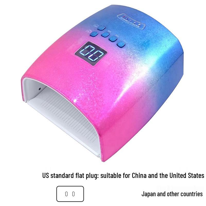 

S10 Gradient Ice Flower Wireless UV Nail Lamp for Gel Polish