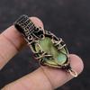 Imperial Jasper Pendant Copper Wire Wrapped Pendant Imperial Jasper Gemstone Jewelry Handmade Pendant Dainty Copper Jewelry Anniversary Gift