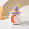 Tongue-Out Ghost Halloween Ceramic Mug