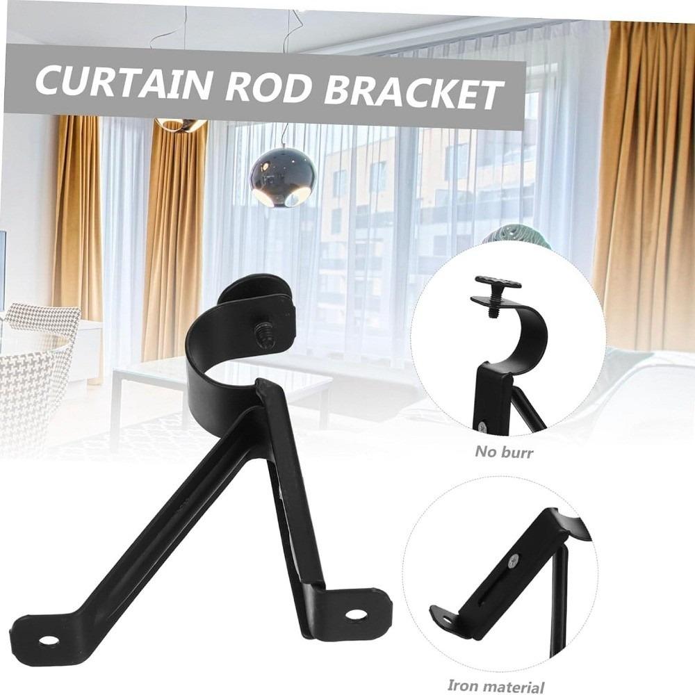 2pcs Hardware Drapery Holders Curtain Hanger Curtain Support Rack  Drapes Rod Accessory