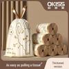 Oukees Tear-Free Cartoon Drawstring Garbage Bags - Thick, Durable, Handheld Disposable for Kitchen Use