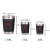 4pcs/set Stainless Steel Mini Wine Tumbler Portable Personalized 30ml/75ml/170ml Shot Glass Set