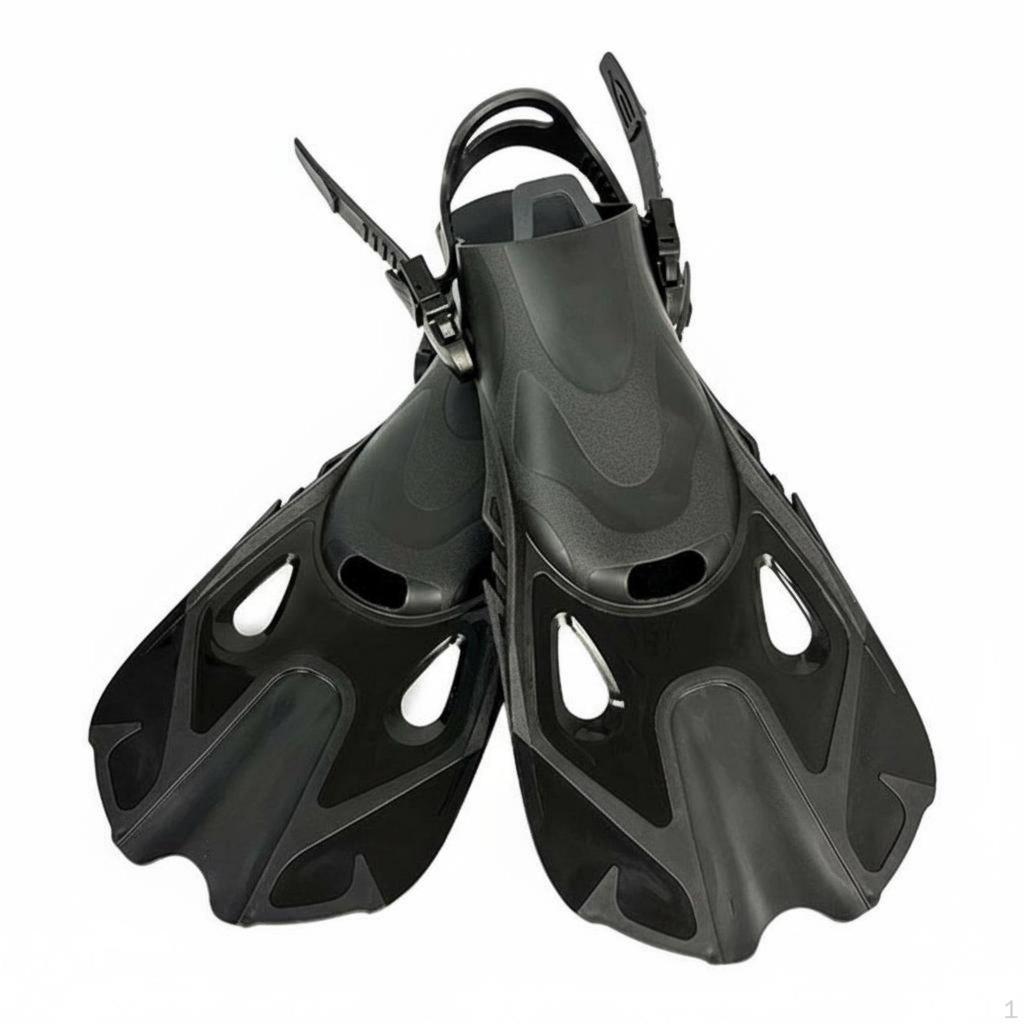 Adjustable Diving Fins Lightweight Short Swim Flippers Professional Pool