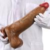 Tekutý silikon simulace dvojité tvrdosti Nadměrné dildo Sexuální hračky pro dospělé Realistický pásek na penis na penisu