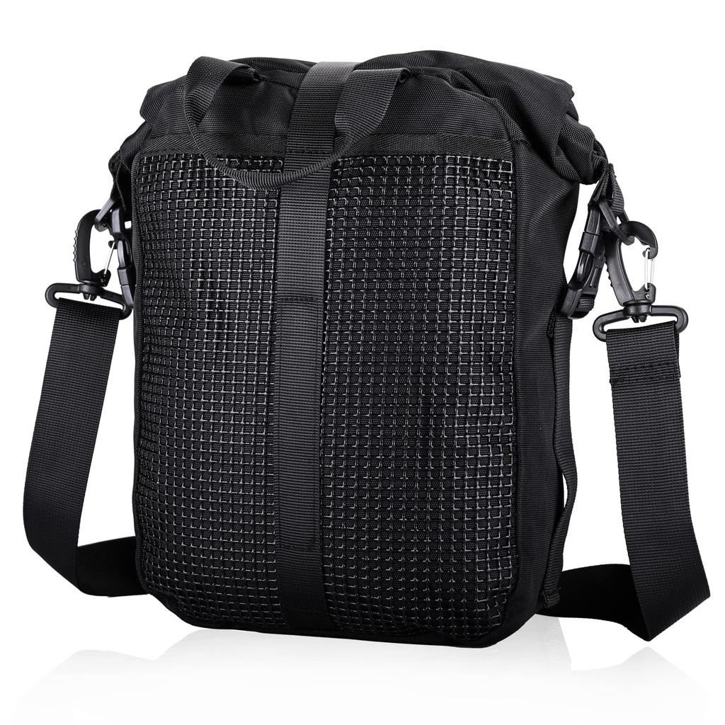 Rhinowalk Motorcycle Seat Bag, Waterproof Touring Bag, Modular Moto Pack, 10L Large Capacity, Multifunctional, Expandable, Includes Dedicated Fixing B