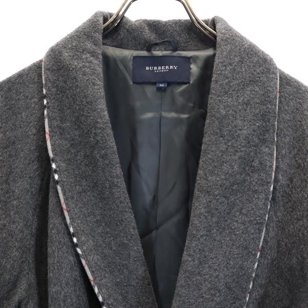 Burberry Hergestellt in Japan 100% Wolle Langarm Morgenmantel M Grau Loungewear Herren Gebraucht