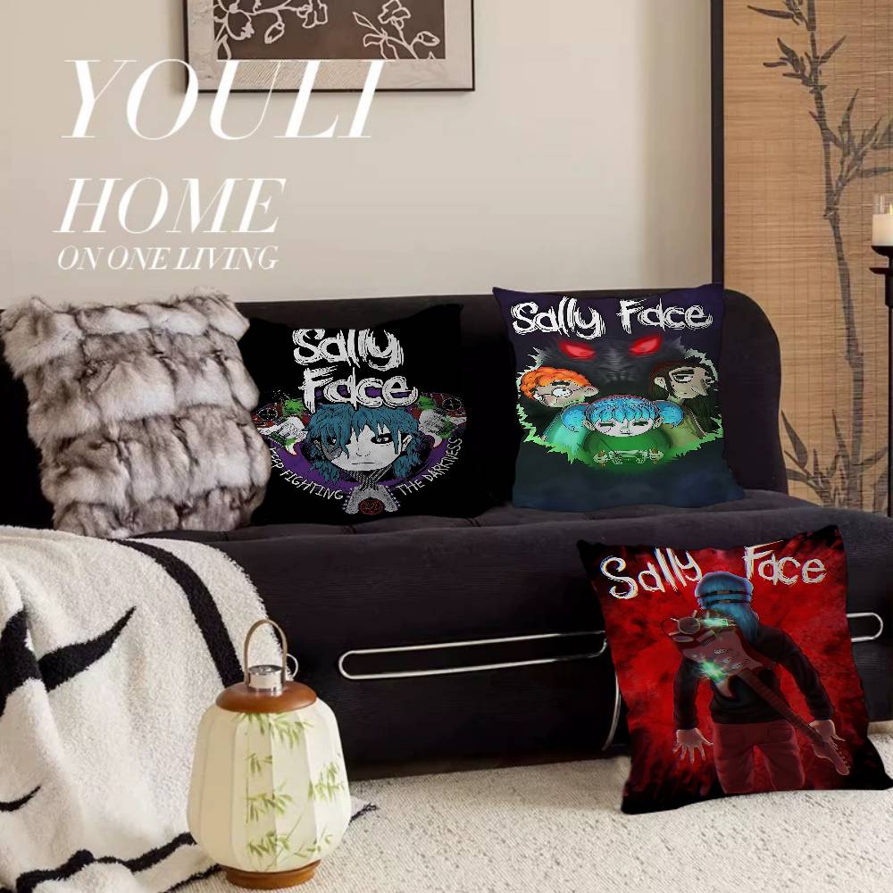 Game S-Sally F-Face Cushion Cover Pillowcase Upholstery Sofa Throw Pillow Home Decor Pillowcas