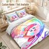 Kirby Bettwäsche Set, 1 Bettbezug & 2 Kissenbezüge Weich Bequem Schlafzimmer Heimtextil Dekor