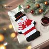 Christmas Tableware Decor Cutlery Holder Pockets, Santa Snowman Reindeer Bags, Pouch for Parties Bags Spoon Knife Fork, Xmas Party Dinner Table