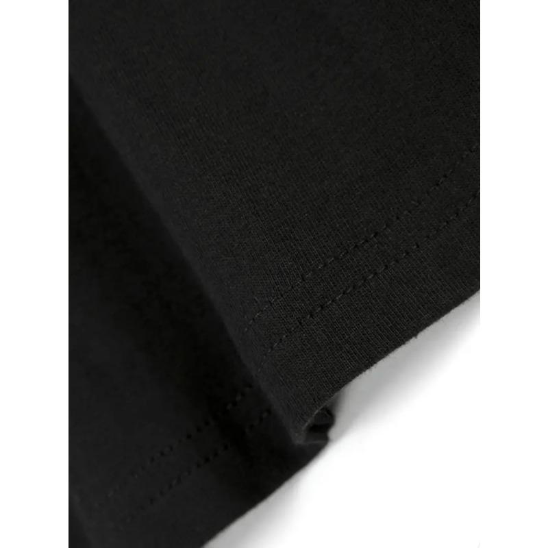 European sizes Men'S Retro Music and Nature Pattern T-Shirt | Black Acoustic Guitar and Lake Sunset Design , Loose Fit Short Sleeve Crew Neck