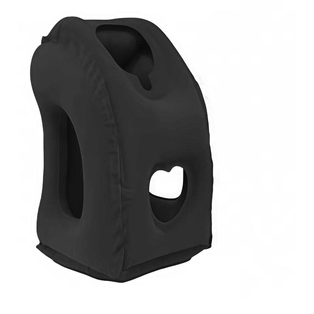 1pc Inflatable Travel Pillow, Airplane Pillow with Patented Valve Design, Travel Accessories with Neck and Head Support, Travel