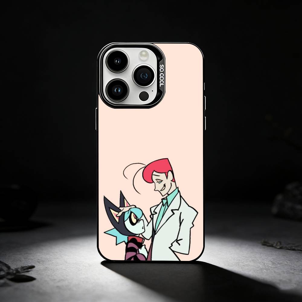 Anime P-Psychocuties Phone Case For iPhone 17,16,15,14,13,12,11 Plus,Pro Max,XS,Colored Silver Phone Case