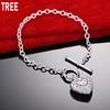 925 Sterling Silver Exquisite AAA Zircon Heart Bracelet - Banquet Gift Jewelry