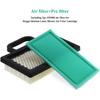 Air Filter Oil Filter Kit for Briggs Stratton Intek V-Twin 18-26 HP Engine, Replaces 499486S AM125424 for John Deere L120 L111