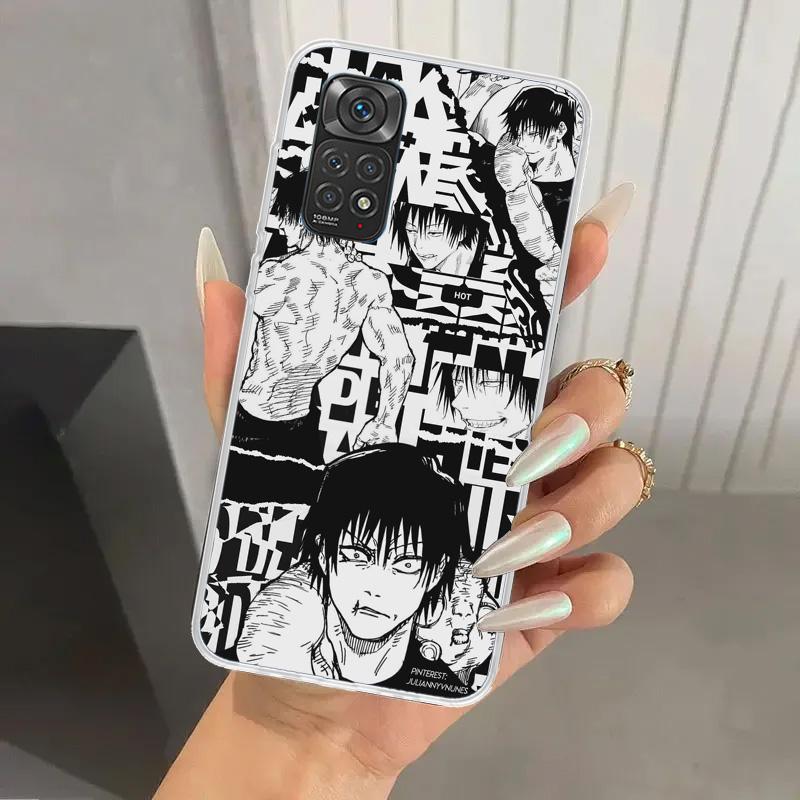 Jujutsus Fushiguro Toji Phone Case for Xiaomi Redmi Note 15 14 14S 13 12S 12 Pro 11S 11 Plus 11T 11E 10S Soft Funda Print Shell
