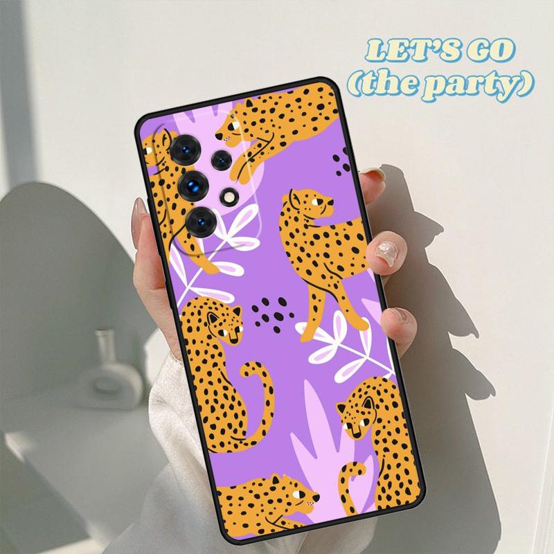 Cheetah Panther phone case For Samsung Galaxy A42 A31 A40 A51 A71 A32 A80 A91 A52 A72 A73 A20e A21S A50 A70 A11 A12 Cover