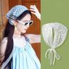 Triangular Shape Lace Headscarf Cloth Lace Design Versatile Head Scarf Summer Season