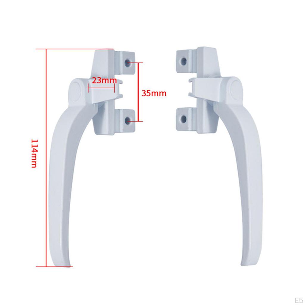 Premium aluminiowe klamki do okien z drzwiami dwuszybowymi