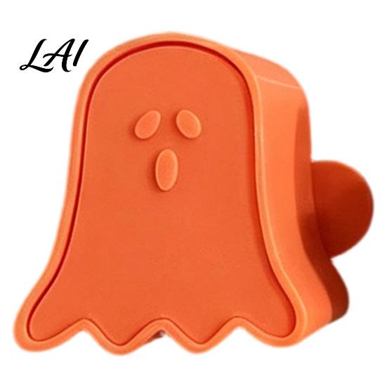 Family Baking Activities Halloween Mini Pie Mold Cat/Pumpkin/Ghost Shape Reusable Embossed Plastic Dough Stamps Hand Mold for Home Kitchen