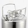 6L Large Capacity Stainless Steel Wine Bucket Portable Steel Ball Lock Keg Home Brewed Beer Barrel