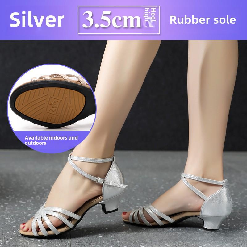 Dámské boty s měkkou podrážkou na latinskoamerické a čtvercové tance pro společenské tancování