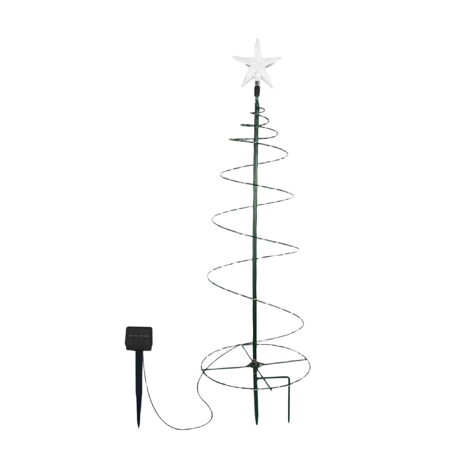 

Christmas Solar Lights, Christmas Tree Decoration Floor Insert Lights, Warm Light Strip Lights Are Suitable For Outdoor And Courtyard Decoration белый