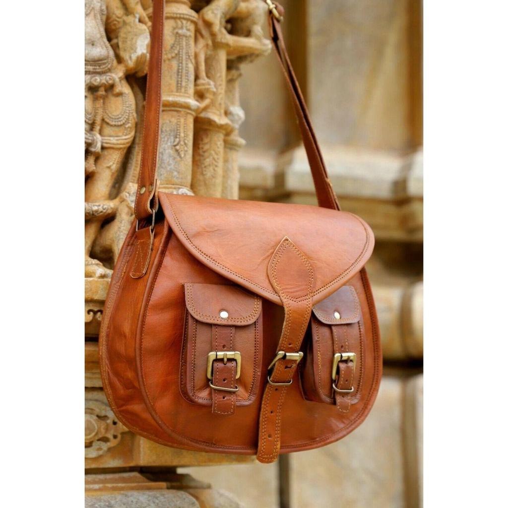 Bag Leather Goat Shoulder Women's Genuine Handmade Vintage Messenger New Satchel