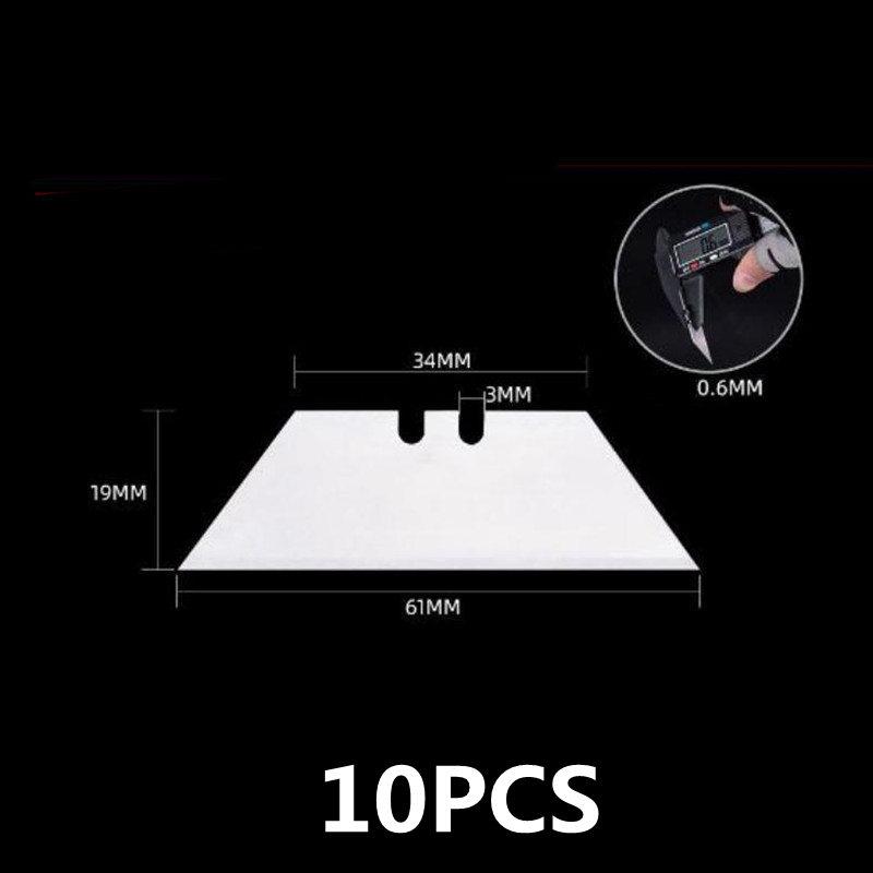 10Pcs Utility Knife Trapezoid Blades Special Knife Blades Steel Material Replacement DIY Art Craft Cutter Tool Blade