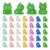 50Pcs Miniature Resin Frog Figurines Miniature Landscape Miniature Garden Frog Ornaments Frog DIY Craft Decorative Ornaments
